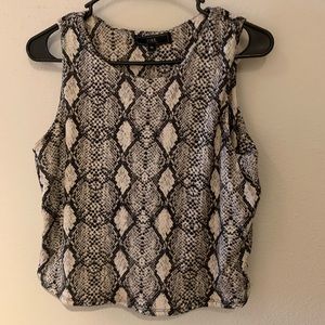 Snakeskin crop top